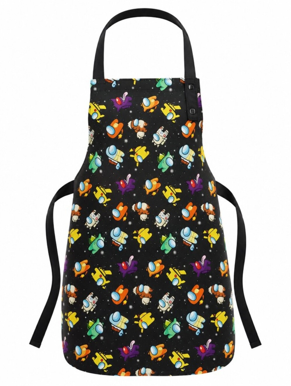 Kids Canvas Apron %100 Cotton Canvas Among Us Pokemon Size 2-4 Years